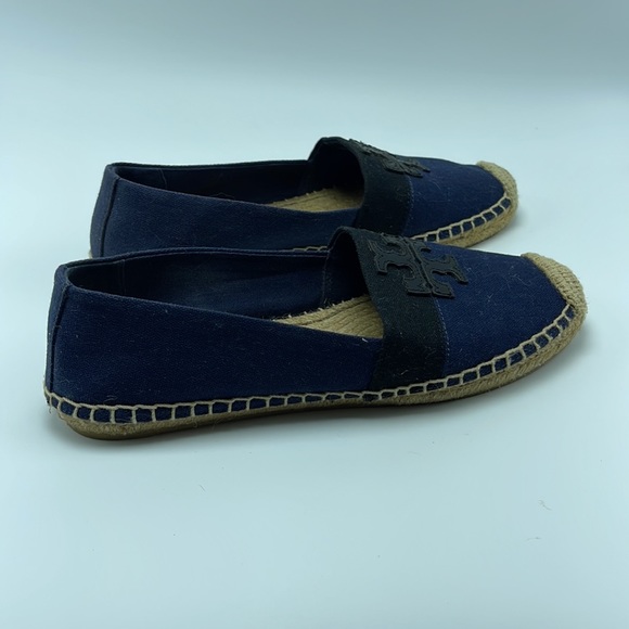 Tory Burch espadrilles Navy blue and black in pristine condition - Picture 5 of 8